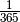 \frac{1}{365}