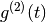g^{(2)}(t)