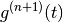 g^{(n+1)}(t)